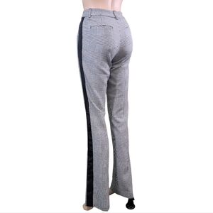 Express Womens Columnist Barely Boot Mid Rise Plaid Buissness Pants Size 00